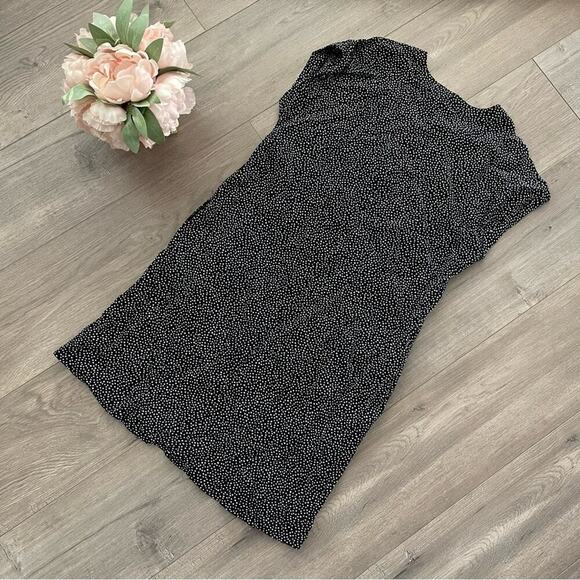 New GAP Black & White Mini Polka Dot Shift Dress - Picture 3 of 5